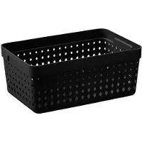 PLAST TEAM Corbeille empilable SEOUL ORGANIZER XL noir
