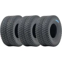 Parnells 18x9.50-8 Lawnmower Grass Tyres 6ply Polyamide Reinforced Tubeless P332 (Set of 3)