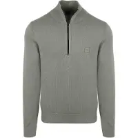 BOSS Pull Kanobix Demi-Zip Vert taille M