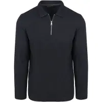 Marc O'Polo Polo Manches Longues Demi-Zip Marine