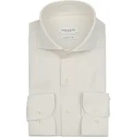 Profuomo Chemise 'Japanese Knitted' blanc cassé