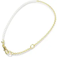 Swarovski Chaîne or / transparent / blanc perle