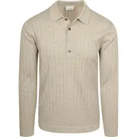 Profuomo Polo Manches Longues Dropneedle Beige