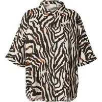 ONLY Chemisier 'CARBerte' beige / umbra / noir