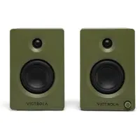 Victrola VPS-400 Tempo Hi-Fi Enceinte d'étagère Green, lot de 2