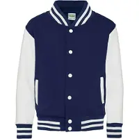 Just Hoods Kids' Varsity Jacket