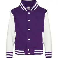 Just Hoods Kids' Varsity Jacket