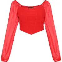 Faina Chemisier rouge