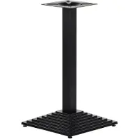 Stema Pied de table en fonte SH-5014-1, pour bureau, hôtel, restaurant, dimensions 41x41x72,5 cm, noir