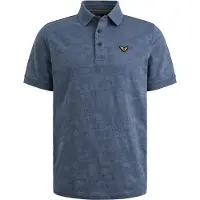 PME Legend Polo Jacquard Jersey Bijou Blue Bleu taille XXL