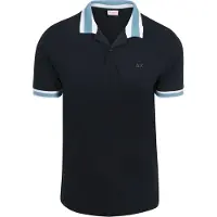 Sun68 Polo Col Multirayé Marine