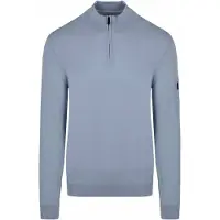 Suitable Race Pull Demi-Zip Steel Blue Bleu taille S
