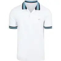 Sun68 Polo Col Multirayé Blanc taille XL