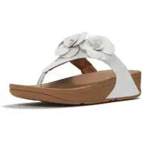 FitFlop Lulu Flower Toe Post Sandals Marron,Blanc EU 37 Femme
