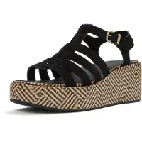 FitFlop Graphic Weave Fisherman Platform Sandals Noir EU 39 Femme