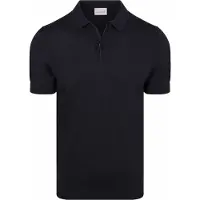 Suitable Knitted Polo Demi-Zip Dan Marine
