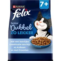 Felix Doublement Délicieux - Senior - Poulet et Dinde - 800 g