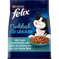 Felix Doubly Delicious Adult au saumon et aux poissons de mer pour chat