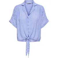ONLY Chemisier 'ONLPaula' indigo / blanc