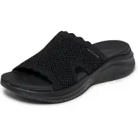 SKECHERS Mule 'Ultra Flex' noir / blanc