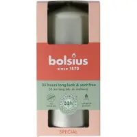 Bolsius Bougie ronde 120/58 Metallic White Silver