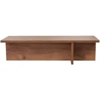 CALICOSY - Table basse avec plateau rectangulaire et pied asymétrique L120 cm - HARBOR