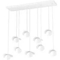 Emibig Suspension RITUAL blanche 9xG9x15W en métal, dimensions : 120x100x32 cm, IP20,