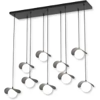 Emibig Suspension RITUAL noir et blanc 9xG9x15W en métal, dimensions : 120x100x32 cm, IP20,