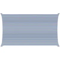 vidaXL Voile D'ombre Bleu Et Blanc 7 X 4 M 100 % Polyester Oxford