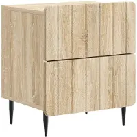 vidaXL Cabinet de chevet avec tiroir Chêne Sonoma 43 x 34,5 x 49,5 cm