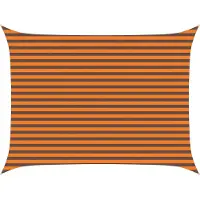 vidaXL Voile D'ombre Orange Et Marron 4 × 3 M 100 % Polyester Oxford