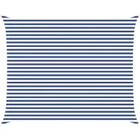 vidaXL Voile D'ombre Bleu Et Blanc 5 X 4 M 100 % Polyester Oxford