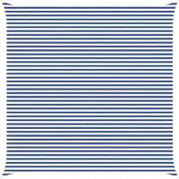 vidaXL Voile D'ombre Extérieure Bleu Et Blanc 6 X 6 M