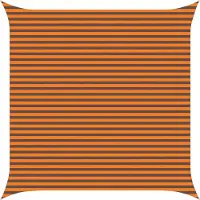 vidaXL Voile D'ombre Extérieure Orange Et Marron 4,5 X 4,5 M