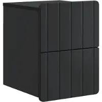 vidaXL Cabinet de chevet mural avec tiroir Noir 33 x 34,5 x 43 cm