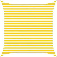 vidaXL Voile D'ombre Extérieure Jaune Et Blanc 3 X 3 M