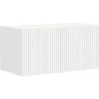 vidaXL Meuble TV mural blanc 60 x 31 x 29,5 cm Bois composite