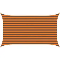 vidaXL Voile D'ombre Orange Et Marron 3,5 X 2 M 100 % Polyester Oxford