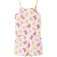 Name it Barboteuse d'Été - NmfVigga - Bright White/Rose Noeud pa - - 5 ans (110) - Barboteuse d'été
