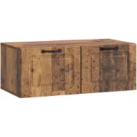 vidaXL Meuble TV mural Bois ancien 78,5 x 41 x 30 cm Bois d'ingénierie