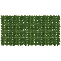 vidaXL Brise-vue de balcon avec motif de feuilles, vert, 200 x 100 cm