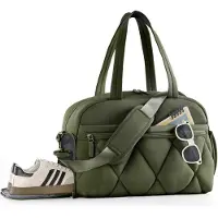 Unyqoos Sac de voyage pour femmes – sac de week-end léger, adapté aux bagages à main, avec compartiment séparé pour les chaussures, poche intérieure étanche et poche extérieure