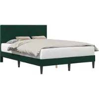 vidaXL Cadre de lit avec tête de lit Vert foncé 120 x 200 cm Velours