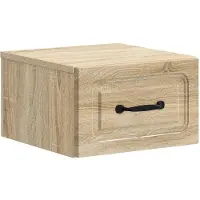 vidaXL Cabinet de chevet mural Chêne Sonoma 34,5 x 33 x 20 cm