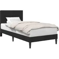 vidaXL Cadre de lit avec tête de lit Noir 80 x 200 cm Velours