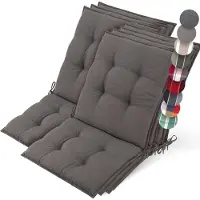 Beautissu Lot de 7 coussins pour chaise longue Sun-NL 100 x 50 x 8 cm Taupe