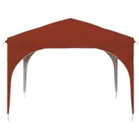 vidaXL Tente de réception pliable 290 x 290 x 245 cm, couleur terre cuite