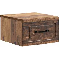 vidaXL Cabinet de chevet mural Bois ancien 34,5 x 33 x 20 cm