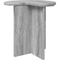 vidaXL Table d'appoint avec stockage 2 pcs Sonoma gris Ø 39 x 38 cm