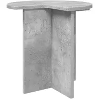vidaXL Table d'appoint Gris béton Ø 39 x 38 cm Bois d'ingénierie